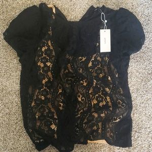 Aeom lace puff sleeve blouse.